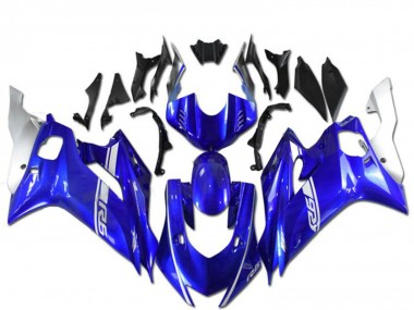 Affordable 2017-2023 Yamaha YZF R6 Motorcycle Fairings - Blue Silver Australia