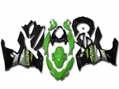 Affordable 2018-2024 Kawasaki EX400 Motorcycle Fairings - Green Black Grey Australia