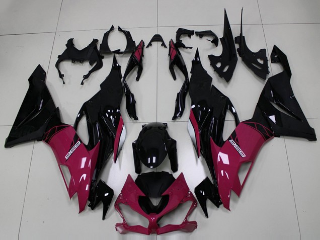 2019-2022 Kawasaki ZX6R Motorcycle Fairings - Purple Glossy Black Australia