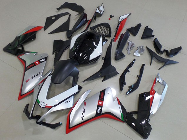 2012-2018 Aprilia RS4 50 125 Motorcycle Fairing - Silver Red Glossy Black Australia