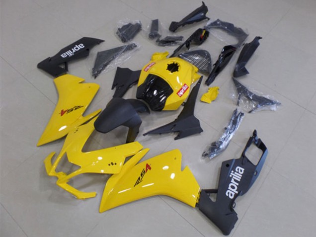 2012-2018 Aprilia RS4 50 125 Motorcycle Fairing - Yellow Matte Black Australia