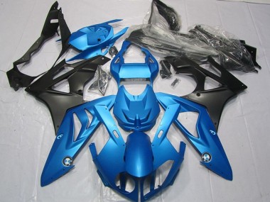 Affordable 2009-2014 BMW S1000RR Motorcycle Fairings Kits - Blue Matte Black Australia