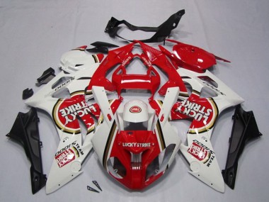 Affordable 2009-2014 BMW S1000RR Motorcycle Fairings - White Red Lucky Strike Australia