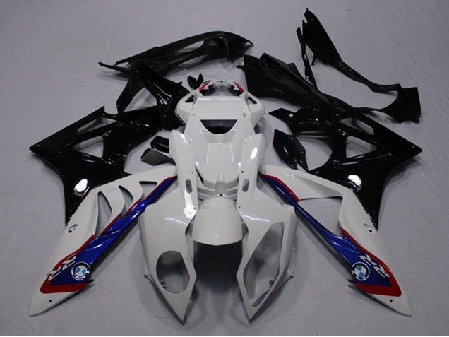 2009-2014 BMW S1000RR Motorcycle Fairings - White Blue Glossy Black Australia