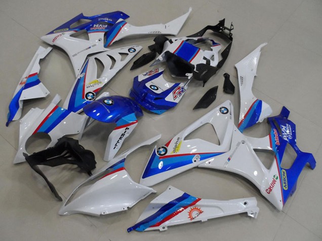 2009-2014 BMW S1000RR Motorcycle Fairings - White Red Blue Castrol Pirelli Australia