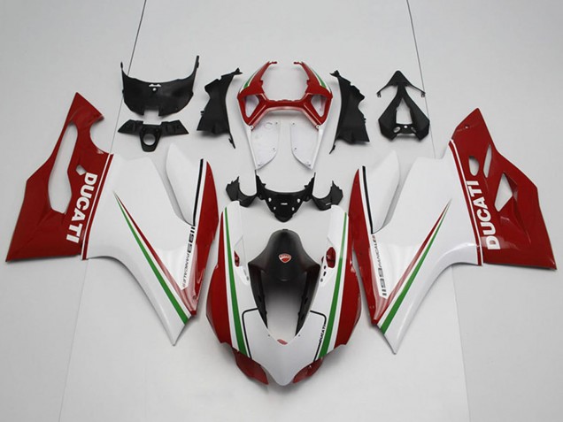 2011-2014 Ducati 1199 Bike Fairings - White Red Black Green Australia