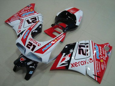 Affordable 1993-2005 Ducati 748 916 996 996S Motorcycle Fairings - White Red Glossy Black Valsir Xerox 21 Australia