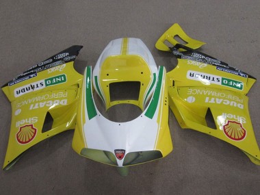 Affordable 1993-2005 Ducati 748 Motorcycle Fairings - Yellow White Green Shell Info Strrda Australia