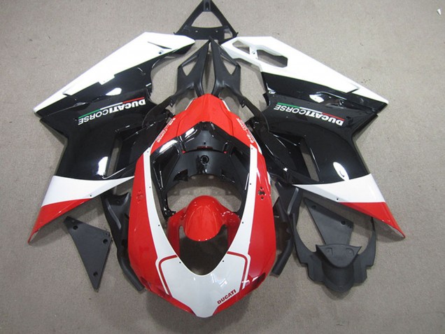 2007-2014 Ducati 848 1098 1198 Bike Fairings - White Red Glossy Black Australia