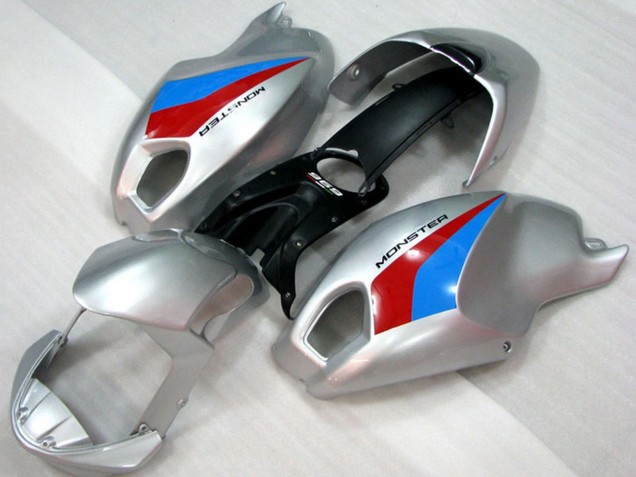 2008-2012 Ducati Monster 696 Motorcycle Fairings - Silver Blue Red Australia