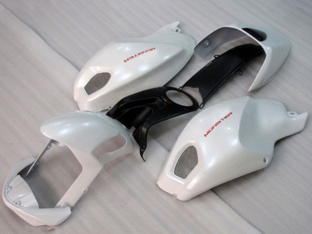 2008-2012 Ducati Monster 696 Motorcycle Fairings - White Australia
