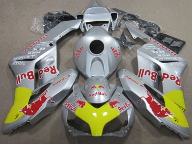 Affordable 2004-2005 Honda CBR1000RR Motorcycle Fairings - Silver Yellow Red Bull Australia
