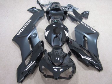Affordable 2004-2005 Honda CBR1000RR Motorcycle Fairings - Glossy Black Matte Black White Decals Australia