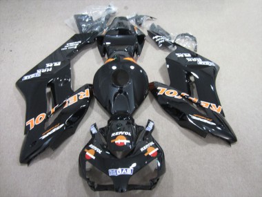 Affordable 2004-2005 Honda CBR1000RR Motorcycle Fairings - Glossy Black Orange Repsol Australia