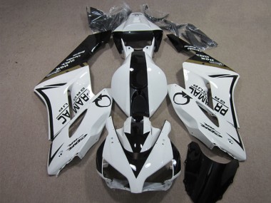 Affordable 2004-2005 Honda CBR1000RR Motorcycle Fairings - White Glossy Black Pramac Australia