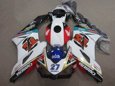 Affordable 2004-2005 Honda CBR1000RR Motorcycle Fairings - White Red Blue Glossy Black 27 Contrainer IT Carrera Australia