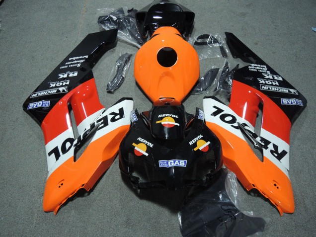 2004-2005 Honda CBR1000RR Abs Fairing Kits - Orange White Red Glossy Black Repsol Australia