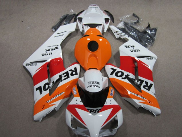 2004-2005 Honda CBR1000RR Motorcycle Fairings - White Orange Red Black Repsol Australia