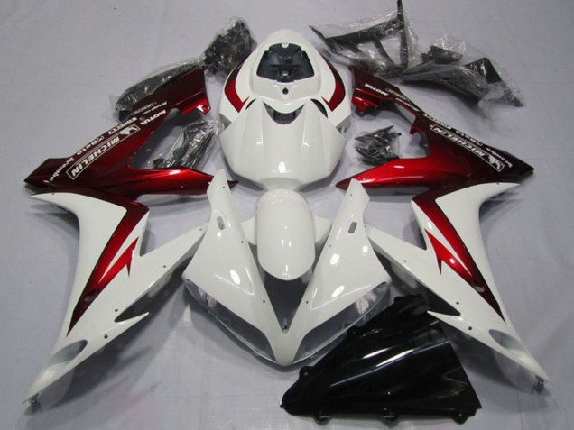 2004-2005 Honda CBR1000RR Motorcycle Fairings - White Red Australia