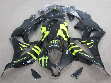 Affordable 2004-2005 Honda CBR1000RR Motorcycle Fairings - Glossy Black Yellow Monster Australia