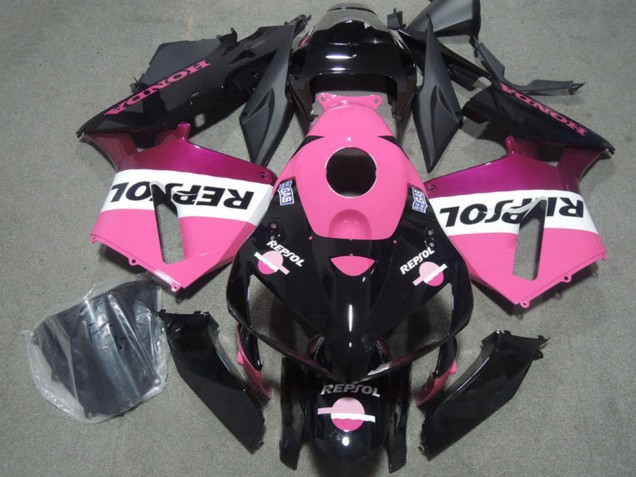 2004-2005 Honda CBR1000RR Motorcycle Fairings - Pink White Glossy Black Repsol Australia