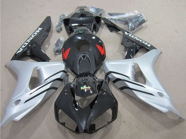 Affordable 2006-2007 Honda CBR1000RR Bike Fairings - Silver Glossy Black Australia