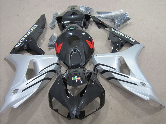 2006-2007 Honda CBR1000RR Bike Fairings - Silver Glossy Black Australia