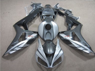 Affordable 2006-2007 Honda CBR1000RR Motorcycle Fairings - Silver Grey Matte Black Fireblade Australia