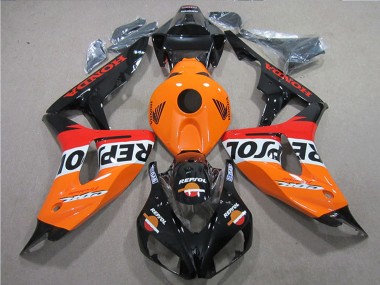 Affordable 2006-2007 Honda CBR1000RR Bike Fairings - Orange White Red Glossy Black Repsol Australia