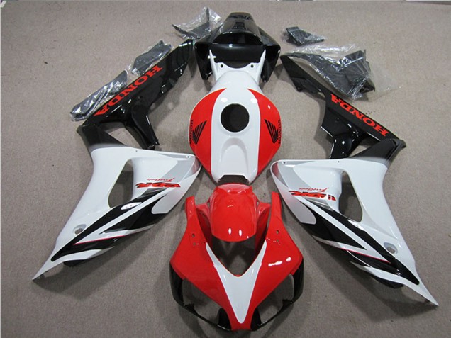 2006-2007 Honda CBR1000RR Motorcycle Fairings - White Red Glossy Black Fireblade Australia