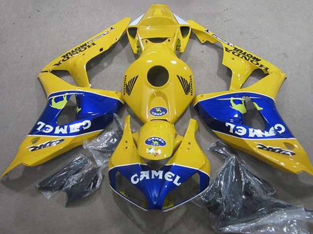 2006-2007 Honda CBR1000RR Motorcycle Fairings - Yellow Blue Camel Australia