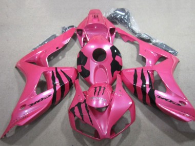 Affordable 2006-2007 Honda CBR1000RR Motorcycle Fairings - Pink Black Monster Australia