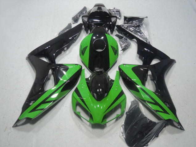 2006-2007 Honda CBR1000RR Motorcycle Fairing - Green Glossy Black Australia