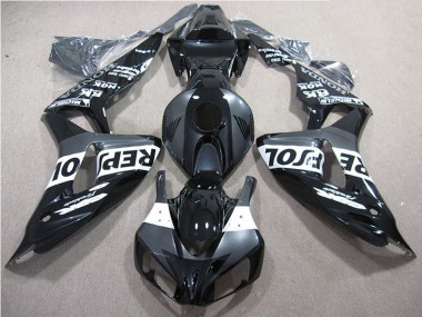 Affordable 2006-2007 Honda CBR1000RR Motorcycle Fairings - Glossy Black Grey White Repsol Australia