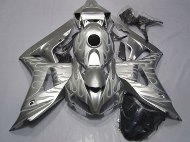 Affordable 2006-2007 Honda CBR1000RR Motorcycle Fairings - Silver White Flame Australia