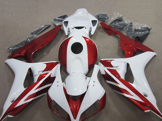 2006-2007 Honda CBR1000RR Motorcycle Fairing Kits - White Red Australia