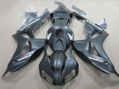 Affordable 2006-2007 Honda CBR1000RR Motorcycle Fairings - Matte Black White Decal Australia