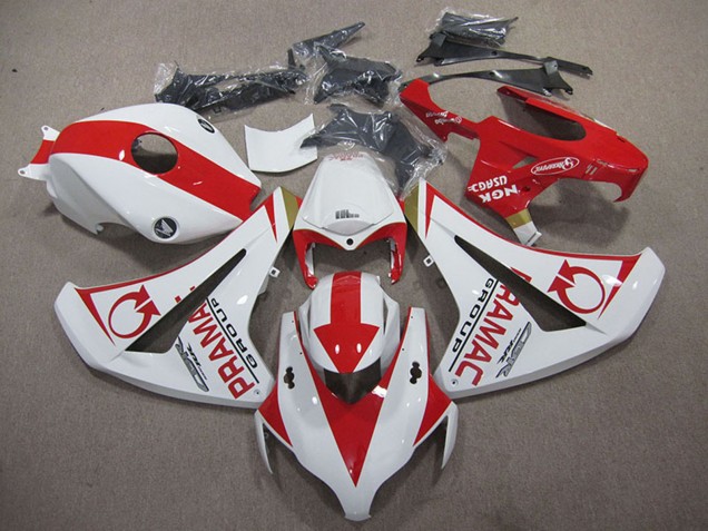 2008-2011 Honda CBR1000RR Motorcycle Fairings - White Red Pramac Australia