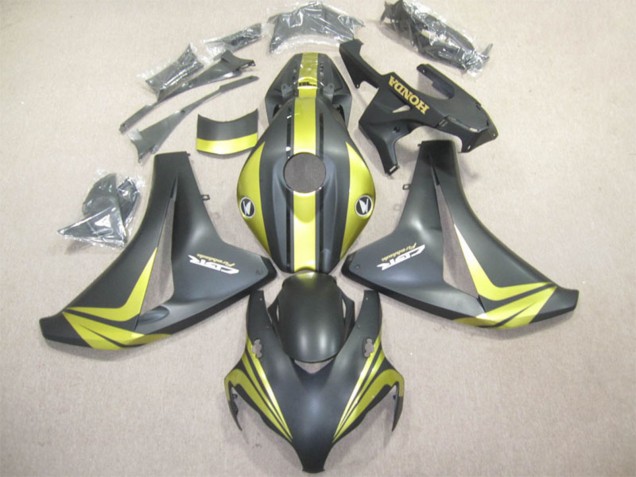 2008-2011 Honda CBR1000RR Motorcycle Fairings - Yellow Matte Black Australia