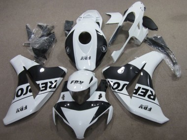 Affordable 2008-2011 Honda CBR1000RR Motorcycle Fairing Kits - White Glossy Black Repsol Australia