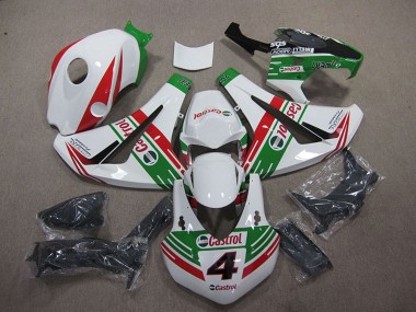 Affordable 2008-2011 Honda CBR1000RR Motorcycle Fairings - White Red Green Castrol 4 Australia