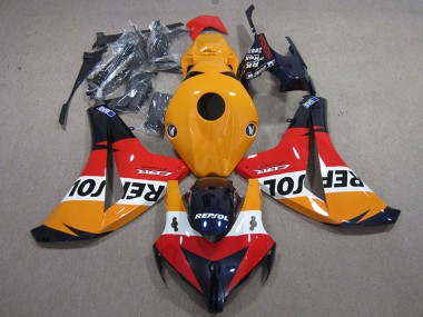 Affordable 2008-2011 Honda CBR1000RR Motorcycle Fairings Kits - Orange White Red Glossy Black Repsol Australia