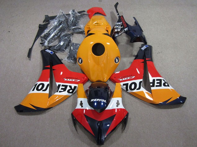 2008-2011 Honda CBR1000RR Motorcycle Fairings Kits - Orange White Red Glossy Black Repsol Australia