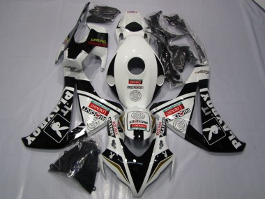 Affordable 2008-2011 Honda CBR1000RR Motorcycle Fairings - White Glossy Black DENSO Playboy Australia