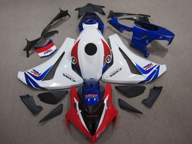 Affordable 2008-2011 Honda CBR1000RR Motorcycle Fairings Kits - White Red Blue HRC Australia