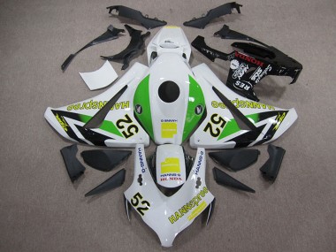 Affordable 2008-2011 Honda CBR1000RR Motorcycle Fairings - White Green Yellow Glossy Black Hannspree 52 Australia