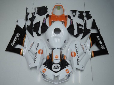 Affordable 2012-2016 Honda CBR1000RR Motorcycle Fairings - White Orange Glossy Black Konica Minolta 56 Australia