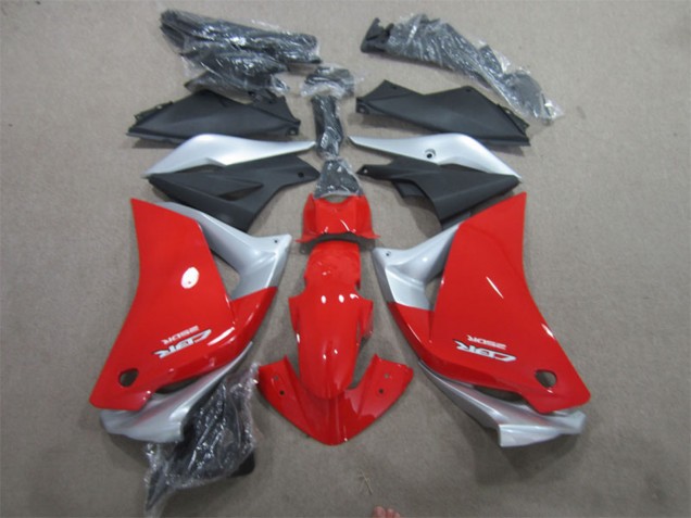 2011-2016 Honda CBR125R Motorcycle Fairings - Silver Red Matte Black Australia