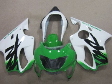 Affordable 1999-2000 Honda CBR600 F4 Motorcycle Fairings - White Green Australia