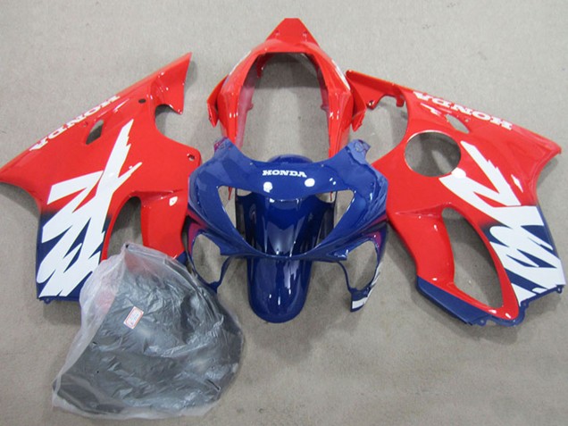 1999-2000 Honda CBR600 F4 Motorcycle Fairings - Red Dark Blue Australia